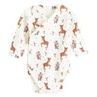 Body dziewczęce z długim rękawem, ecru, Nicol