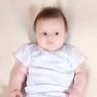 Body dziewczęce z krótkim rękawem, białe, Nicol