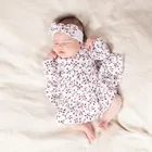 Body sukienka dziewczęce z długim rękawem, ecru, Nicol