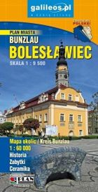 Bolesławiec i okolice. Plan miasta 1:9 500