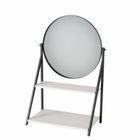 Boltze, Acapulco, okrągłe lusterko stojące z półką, 50,5 cm