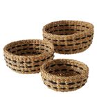 Boltze, Bokar, zestaw koszyków ozdobnych, okrągłych, 21-30 cm, 3 szt.