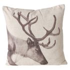 Boltze, dekoracyjna poduszka bawełniana, Stag, 45-45 cm
