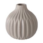 Boltze Home, ceramiczny wazon z tłoczonym wzorem, Esko, średnica 11 cm