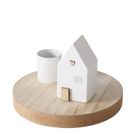 Boltze Home, Domicil, świecznik z domkiem na podstawce, 6,5 cm