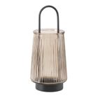 Boltze Home, Iver, szklany świecznik z uchwytem, 25,5 cm