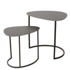 Boltze Home, Jerry, zestaw dwóch stolików kawowych, łezka, metalowych