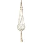 Boltze Home, Makramee, szklana doniczka na kwiaty, dekoracja z makramy, 83 cm