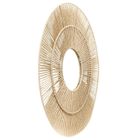 Boltze, Maral, dekoracyjne lustro w plecionej ramie, 75 cm