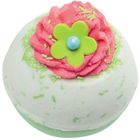 Bomb Cosmetics, Apple & Raspberry Swirl Bath Blaster, musująca kula do kąpieli, 160 g