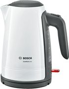 Bosch, czajnik bezprzewodowy, TWK 6A011, biały, 1.7l