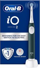 Braun, Oral-B, iO2, szczoteczka elektryczna, magnetyczna, Forest Green