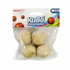 Brewis, drewniane kulki, bez otworu, naturalne, 30 mm, 4 szt.