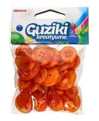 Brewis, guziki kreatywne, pomarańczowe, 40g