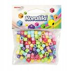 Brewis, koraliki akrylowe, alfabet, 6-6 mm, 20g