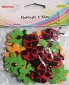 Brewis, naklejki filcowe, biedronki i kwiatki