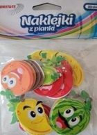 Brewis, naklejki piankowe, owocowe buźki