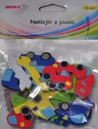 Brewis, naklejki z pianki, auta, 16 szt.