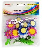 Brewis, naklejki z pianki, kwiatki