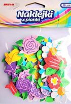 Brewis, naklejki z pianki, Kwiatki