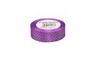 Brewis, wstążka satynowa, w kropki jasna fioletowa, 25mmx22m