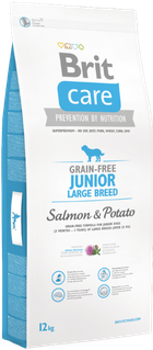 Brit, Care, Junior Large Breed, Salmon & potato, karma sucha dla psa, 14 kg