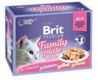 Brit, Premium Family Plate, filety w galarecie, karma mokra dla kotów, 12-85g