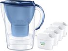 Brita, dzbanek filtrujący, 3,5l, Marella XL + 4 wkłady, Maxtra Pro Pure Performance, niebieski