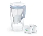 Brita, Glass, dzbanek filtrujący, 2 wkłady MaxtraPro PP, niebieski, 2,5l