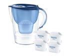 Brita, Marella, dzbanek filtrujący, 4 wkłady MaxtraPro PP, niebieski, 2,4l