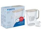 Brita, Style Essential, dzbanek filtrujący, 4 wkłady MaxtraPro PP, piaskowy, 2,4l