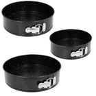 Brunbeste, formy, tortownice do pieczenia, granitowe, 22/24/26 cm, 3 szt., 1028