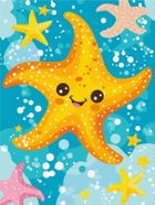 Brushme, Kids, malowanie po numerach, rozgwiazda, 30-40 cm