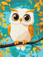 Brushme, Kids, malowanie po numerach, sowa, 30-40 cm