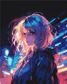 Brushme, malowanie po numerach, Cyberpunk, 40-50 cm