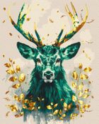 Brushme, malowanie po numerach, gold, szmaragdowa korona lasu, 40-50 cm