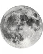 Brushme, malowanie po numerach, księżyc, średnica 40 cm