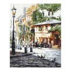 Brushme, malowanie po numerach, letnia kawiarnia, 40-50 cm