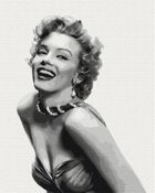 Brushme, malowanie po numerach, niezapomniana Monroe, 40-50 cm