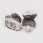 Buciki niechodki niemowlęce, szare, Dino, Be Snazzy