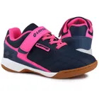 Buty piłkarskie dziecięce, halowe, granatowe, Lotto Flitter K