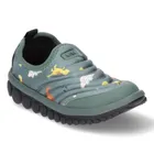 Buty sportowe chłopięce, slip on, zielone, Bibi Shoes