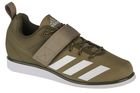 Buty treningowe męskie, zielone, Adidas Powerlift 4