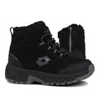 Buty zimowe dziecięce, czarne, Lotto Ketcham Tex K