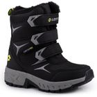 Buty zimowe dziecięce, ocieplane, czarne, Lotto Pincecreek Tex