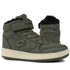 Buty zimowe dziecięce, ocieplane, khaki, Lotto