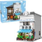 Cada, Sklep z Sushi, budynek w japońskim stylu, LED, klocki konstrukcyjne, 1665 elementów