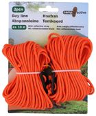 Camp Active, linka turystyczna, naciąg do namiotów, 10m, pomarańczowa, 2 szt.