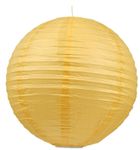 Candellux Lighting, abażur papierowy-kokon, kula papierowa, żółty, lampa wisząca