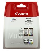 Canon, zestaw tuszy do drukarki 8287B005, orygInał PG545, CL546 PG-545, CL-546, 1-8 ml, 1-9 ml, czarny, kolor